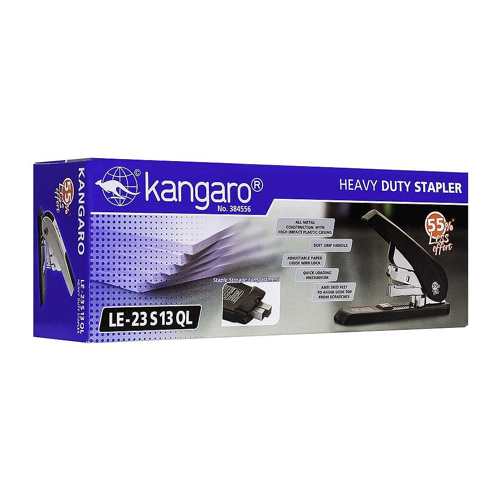 Скобосшиватель Kangaro "LE-23S13-QL", 100 листов, ассорти - 4