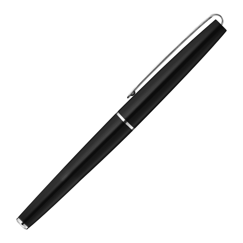 Ручка-роллер UMA "Eternity R", 0.7 мм, черный, стерж. синий