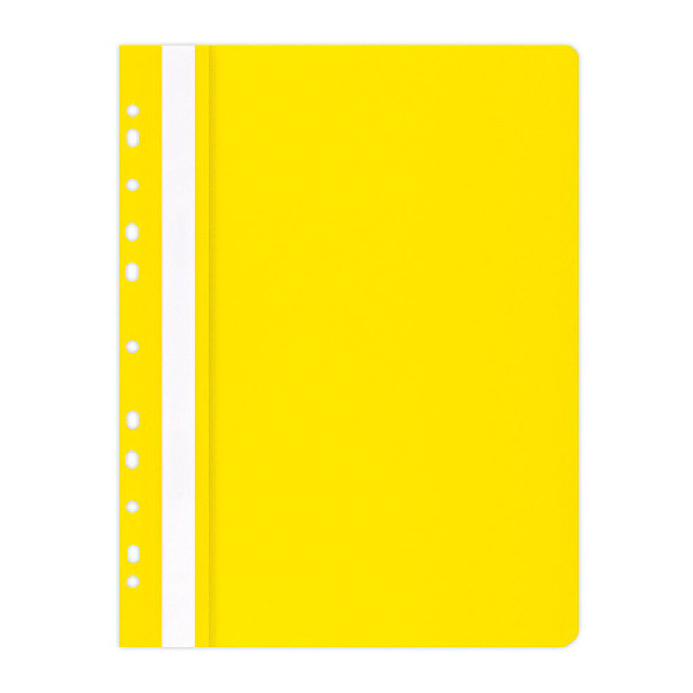 Папка-скоросшиватель с перфорацией "Office Product", А4, желтый