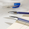 Ручка гелевая Deli "Geni", 0,5 мм, прозрачный, стерж. синий - 3