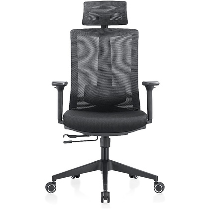 Кресло для руководителя EVOLUTION "ERGO BLISS", ткань, сетка, пластик, черный - 2