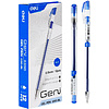 Ручка гелевая Deli "Geni", 0,5 мм, прозрачный, стерж. синий - 2