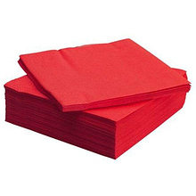 Салфетки бумажные "Бик-пак", 400 шт, 24x24 см, бордовый