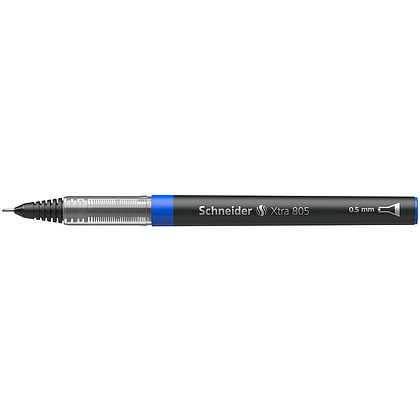 Ручка-роллер "Xtra 805", 0.5 мм, синий, стерж. синий  - 3
