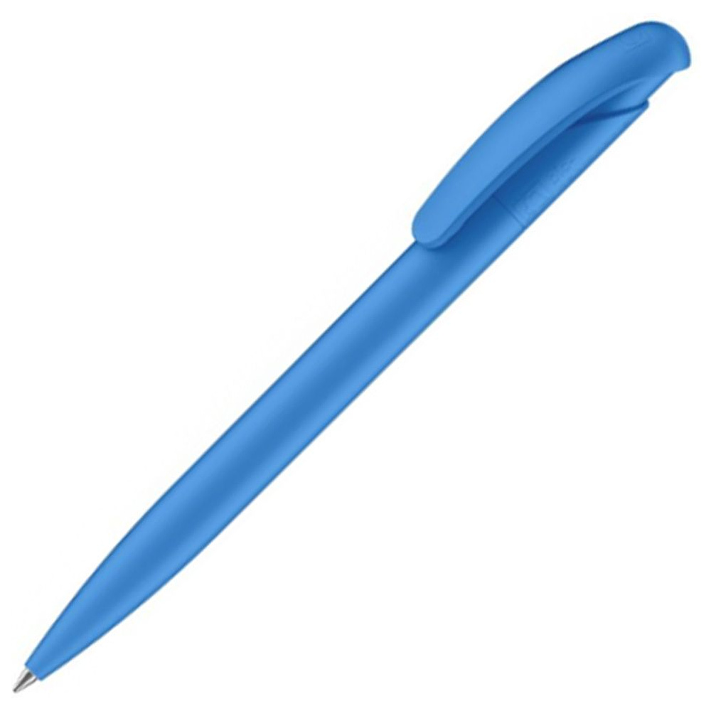 Ручка шариковая автоматическая "Nature Plus", 1.0 мм, светло-голубой, стерж. синий