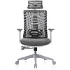 Кресло для руководителя EVOLUTION "ERGO BLISS", ткань, сетка, пластик, серый - 2
