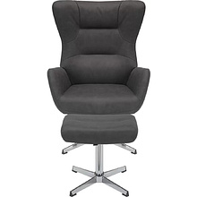 Кресло мягкое EVERPROF Apple, ткань, темно-серый