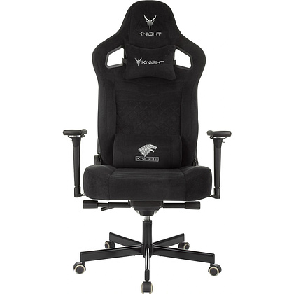 Кресло игровое Бюрократ Knight Hunter, искусственная замша, черный - 2