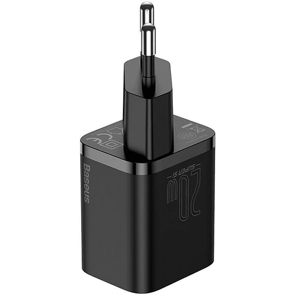 Сетевое зарядное устройство Baseus "CCSUP-B01", Super SiQuick, Charger Type-C, 20W, Black - 2
