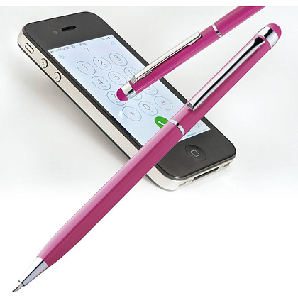 Ручка шариковая автоматическая "New Orleans", 0.7 мм, розовый, серебристый, стерж. синий - 2