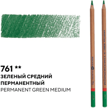 Карандаш цветной "Мастер-класс", 761, зеленый средний перманентный