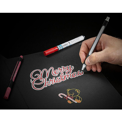 Набор ручек капиллярных Schneider "Paint-It 020", 10 шт, ассорти металлик - 6