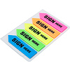 Закладки клейкие "Deli", 44x12 мм, 100 шт, ассорти - 2