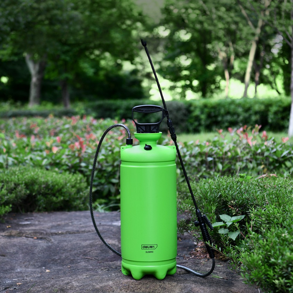 Опрыскиватель Deli GS DL581110, помповый, 10 л, зеленый, черный - 5