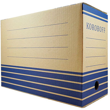 Коробка архивная "Koroboff", 150x322x240 мм, синий