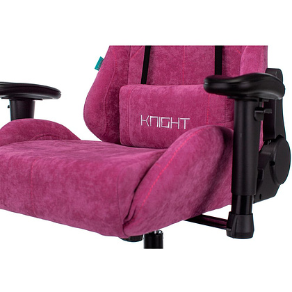 Кресло игровое Бюрократ "VIKING KNIGHT Fabric", ткань, металл, малиновый - 14
