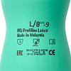 Перчатки латексные HQ Profiline, р-р XL, с х/б покрытием, зеленый - 7