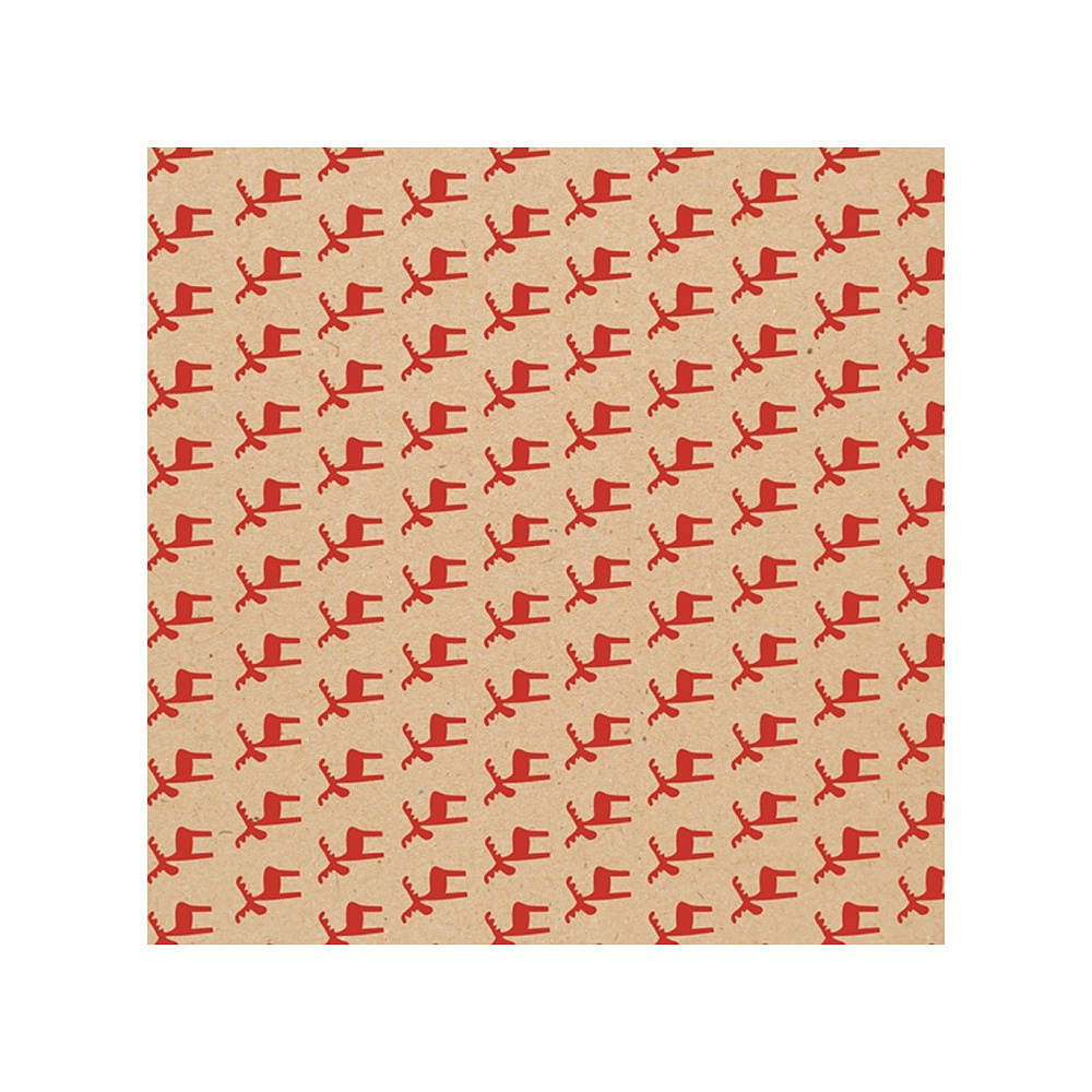 Бумага декоративная в рулоне "Kraft Christmas assortment", 60 г/м2, 2x0.7 м, ассорти - 2