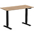 Стол с электроприводом WellDesk Prime 1300x675х18 черный/дуб бардолино натуральный (9191461+9072452)
