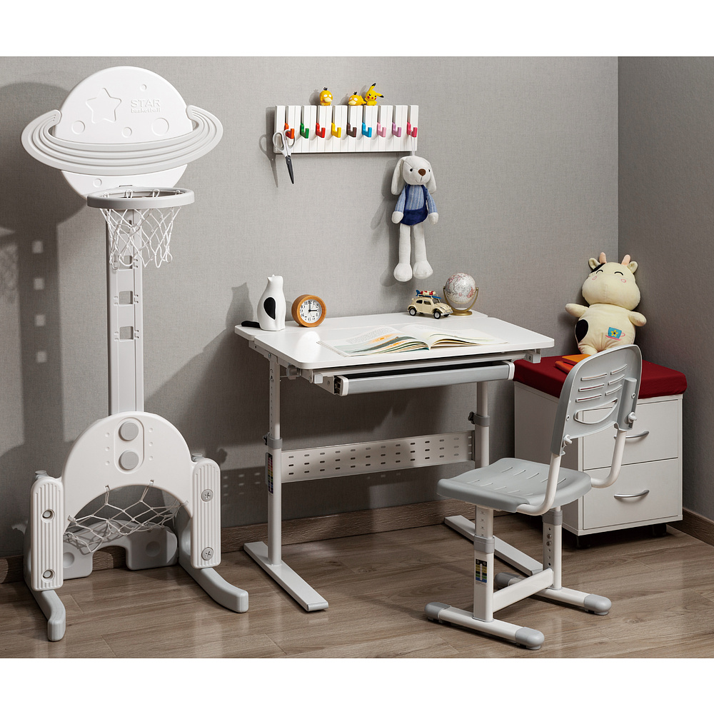 Стол Ergosmart E602 GREY, 800х600х(540-760) мм - 10