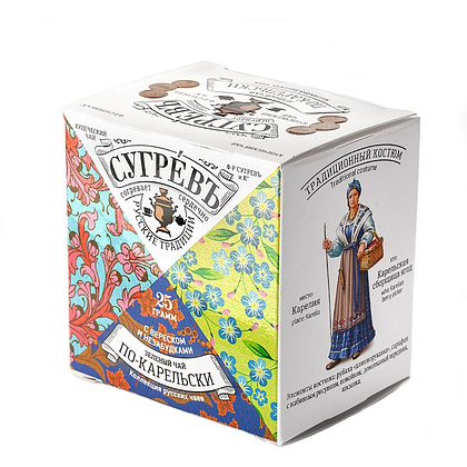 Чай "Сугревъ по-карельски", 25 г, зеленый