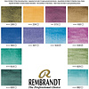Набор красок акварельных "Rembrandt", 12 гранулированных цветов - 2