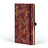 Блокнот "Foliage maple", А5, 96 листов, линейка, на резинке, красный