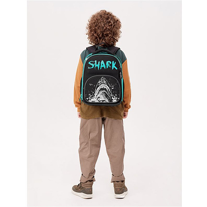 Рюкзак школьный "Shark", черный - 7