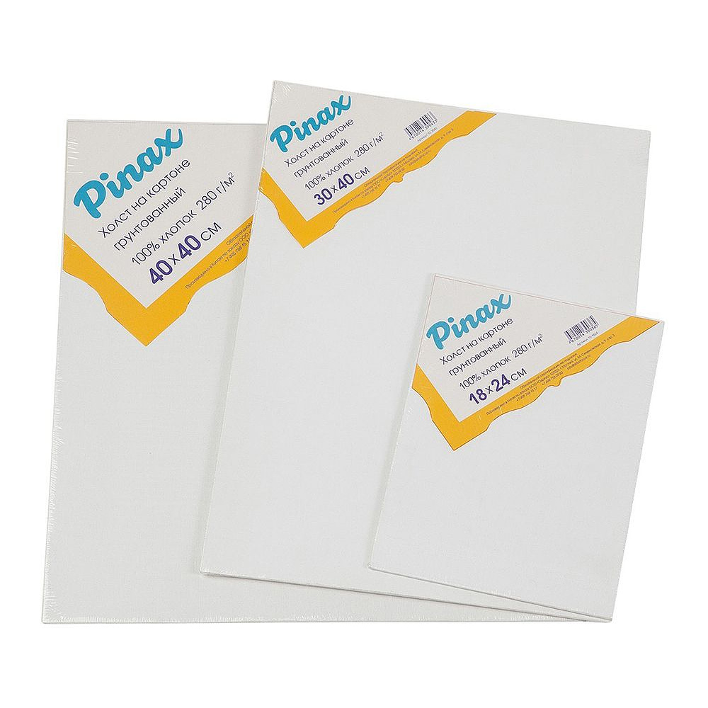 Холст на картоне "Pinax", 60x70 см, хлопок, 280 г/м2