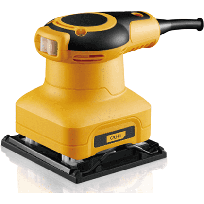 Шлифмашина плоскошлифовальная Deli YS EDL-SG110-E1 сетевая, 220 В, 50 Гц, 110х100 мм, 300 Вт, коробка, желтая