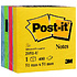 Бумага для заметок на клейкой основе "Post-it", 51x51 мм, 400 листов, ассорти, (9004777)