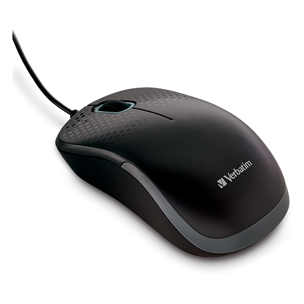 Мышь Verbatim 49024, проводная, 1000 dpi, 3 кнопки, черный