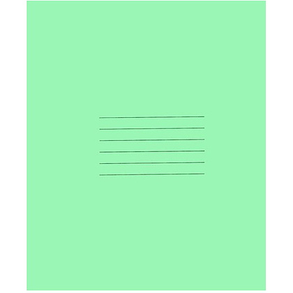 Тетрадь школьная, A5, 24 листа, линейка, зеленый