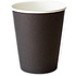 Стакан картонный, 250 мл, 1 слой, 50 шт/упак, черный