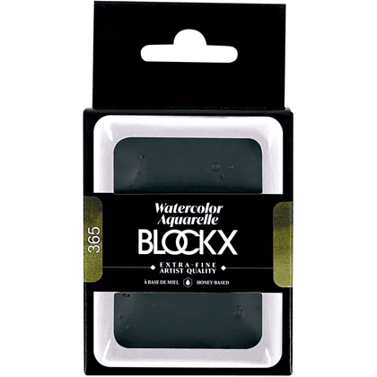 Краски акварельные "Blockx. Giant pan", 365 оливковый зеленый, 18 мл., кювета
