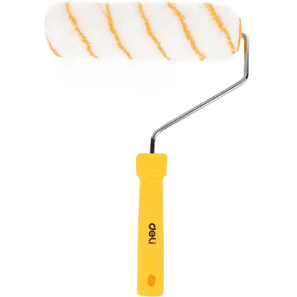 Валик малярный Deli "EDL509619", 220x12 мм, белый, желтый
