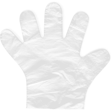 Перчатки полиэтиленовые одноразовые Aviora,  р-р L, 100 шт/уп, прозрачный - 2
