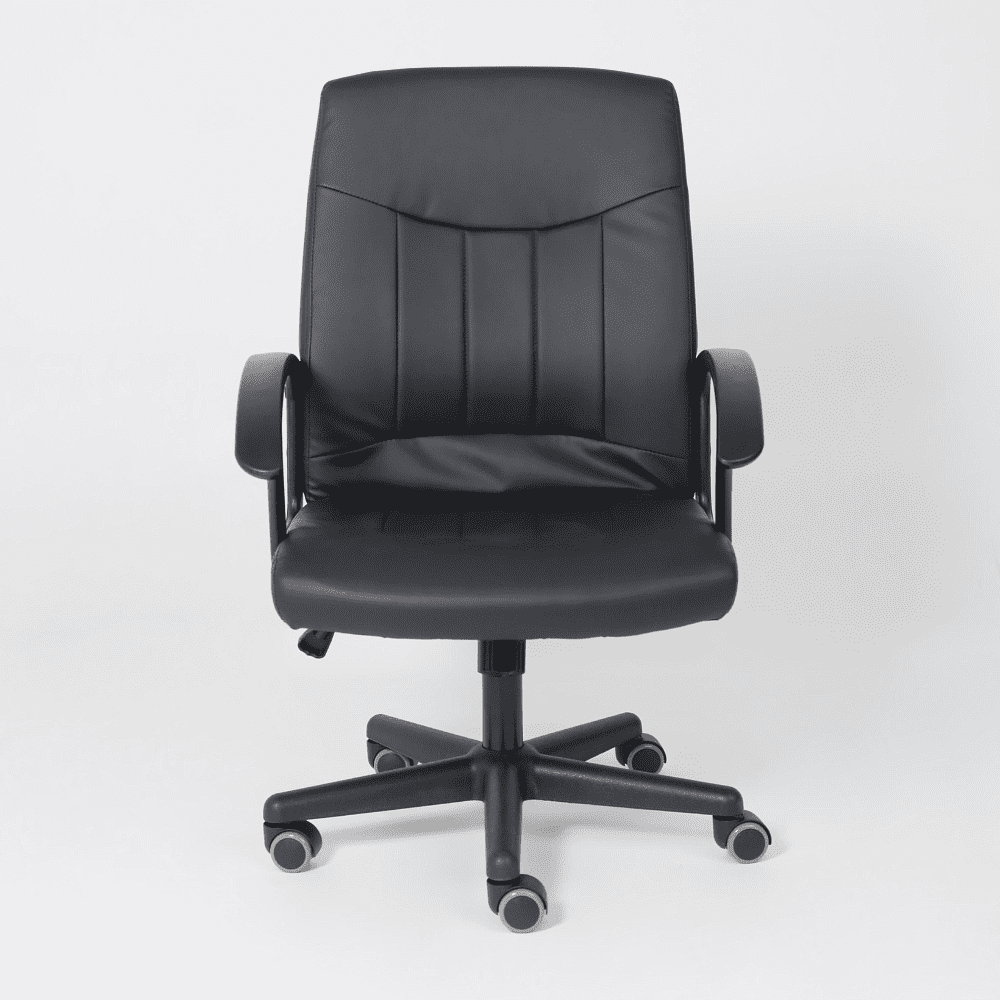 Компьютерное кресло "POLO", экокожа, пластик, черный - 2