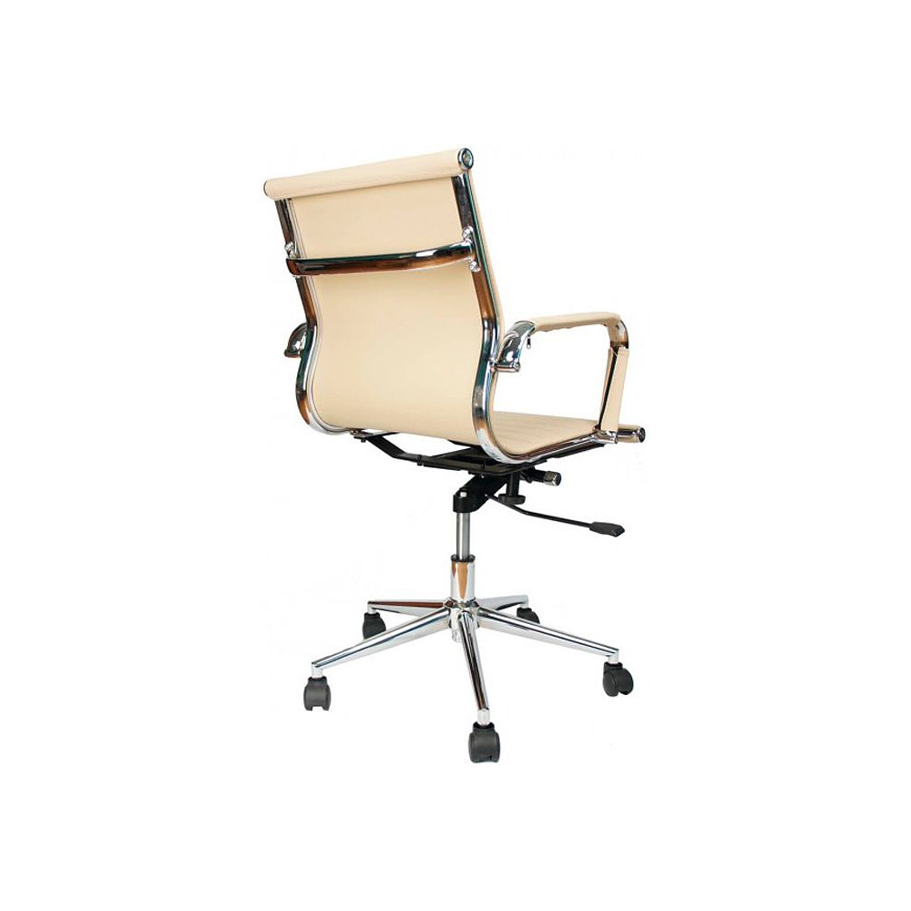 Кресло для руководителя EVERPROF "Leo", экокожа, металл, бежевый - 4