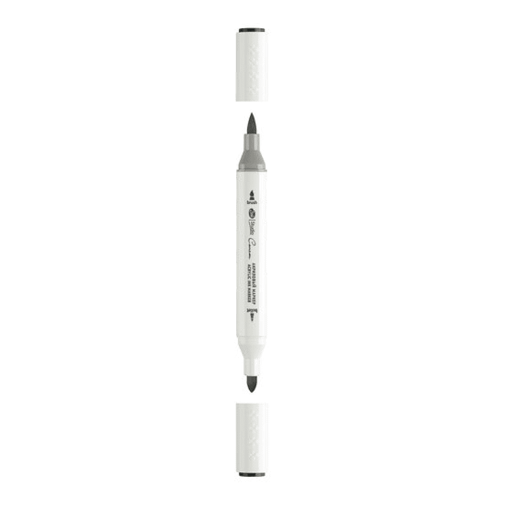 Маркер акриловый "Сонет", двусторонний, черный