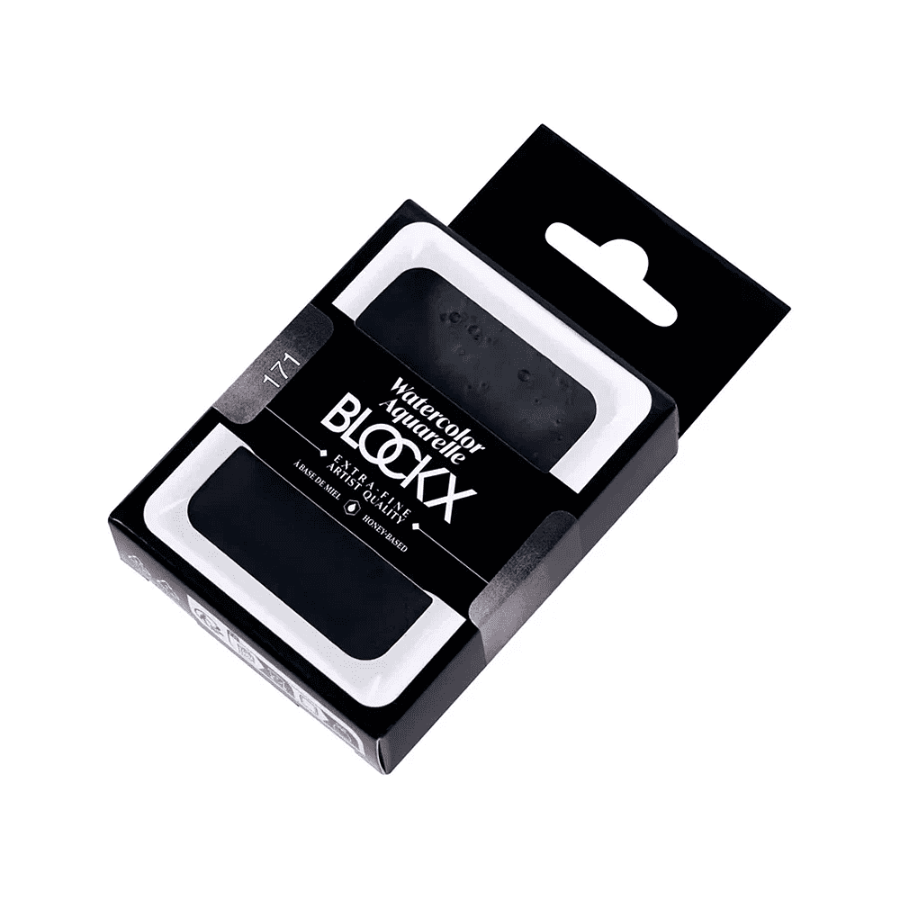 Краски акварельные "Blockx. Giant pan", 171 слоновая кость черная, 18 мл., кювета - 2