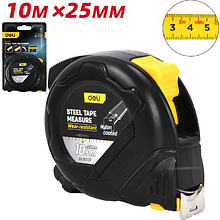 Рулетка "Deli 9010P", 10 м, черный, желтый