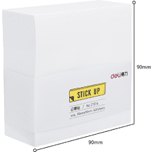 Бумага для заметок "Stick Up", 90x90 мм, белый