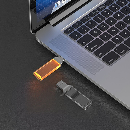 USB Flash накопитель 2.0 16 Gb ZC-005, пластик, металл, оранжевый - 4