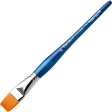 Кисть для рисования "Tintoretto Amber", синтетика, плоская, №20