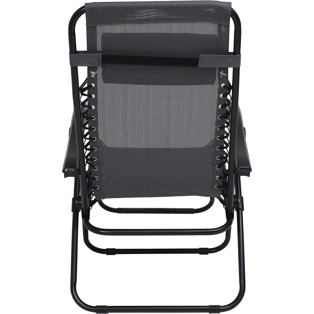 Кресло складное AksHome RELAX, ткань, серый, сталь черная - 11