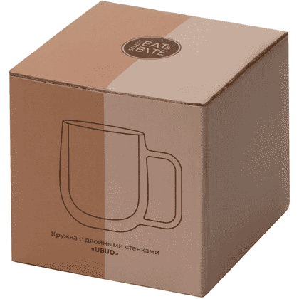 Кружка стеклянная "Ubud", 250 мл, синий, прозрачный - 4