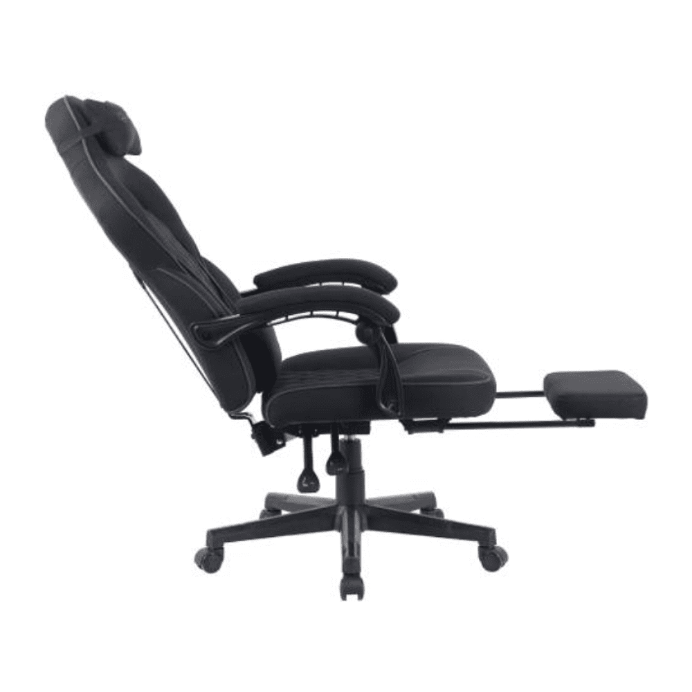 Кресло игровое BRAVE WS-5-1 Wong Black, ткань, черный - 2