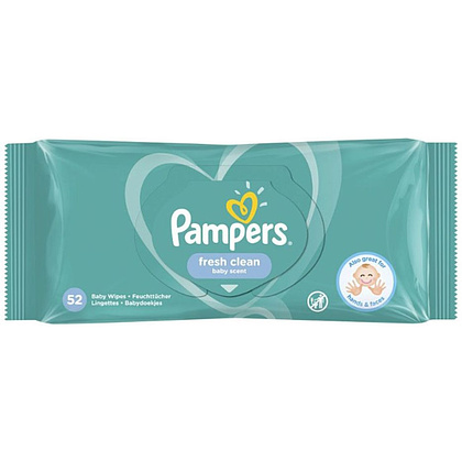 Салфетки влажные детские "Pampers Fresh Clean", 52 штук - 2