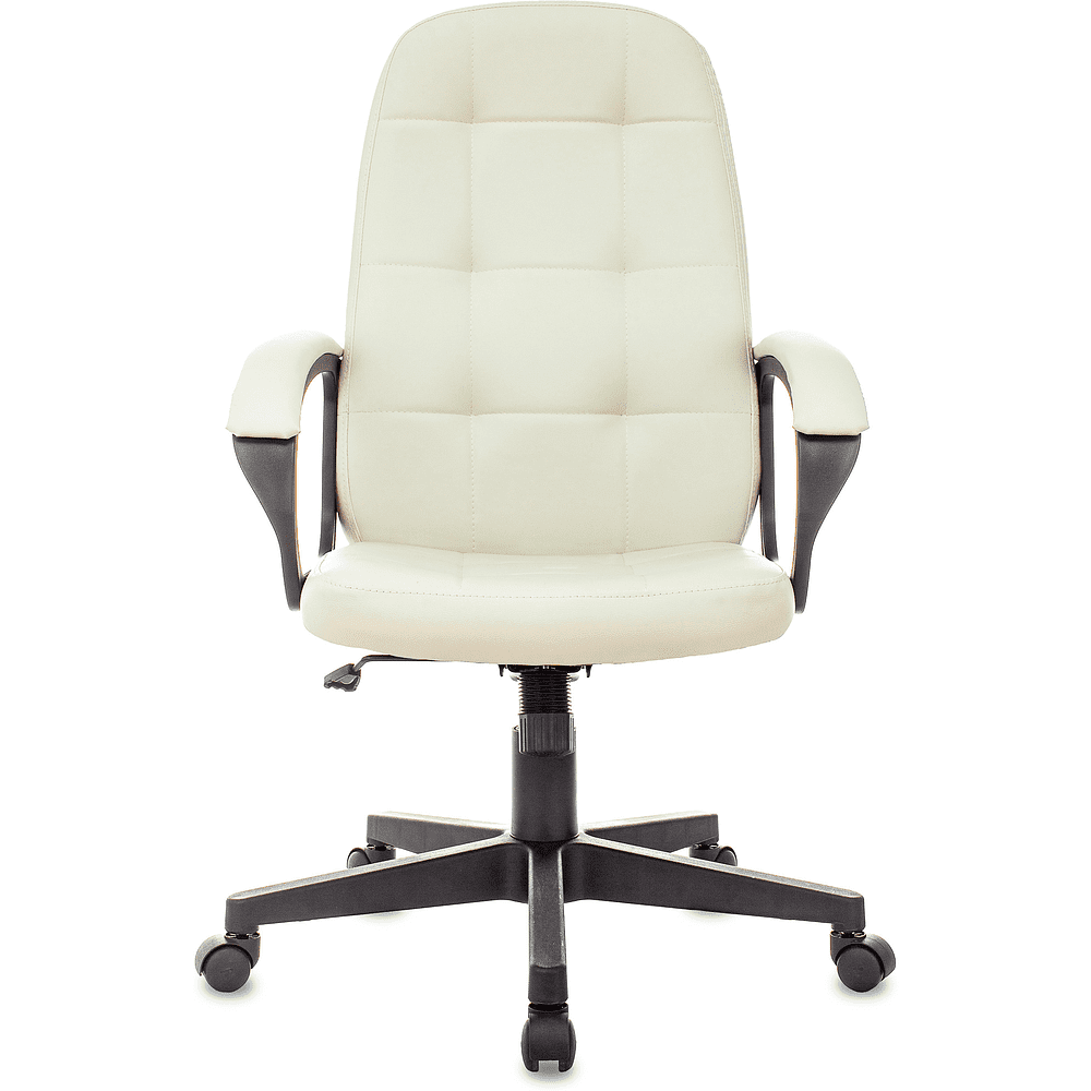 Кресло для руководителя Бюрократ "CH 002", экокожа, пластик, слоновая кость - 2
